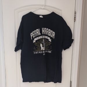 Navy Blue Pearl Harbor Graphic T-Shirt